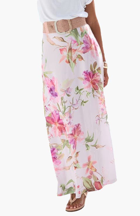 Women's Floral Maxi Skirt