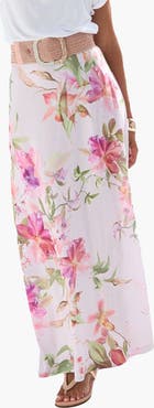 LASCANA Women's Floral Maxi Skirt