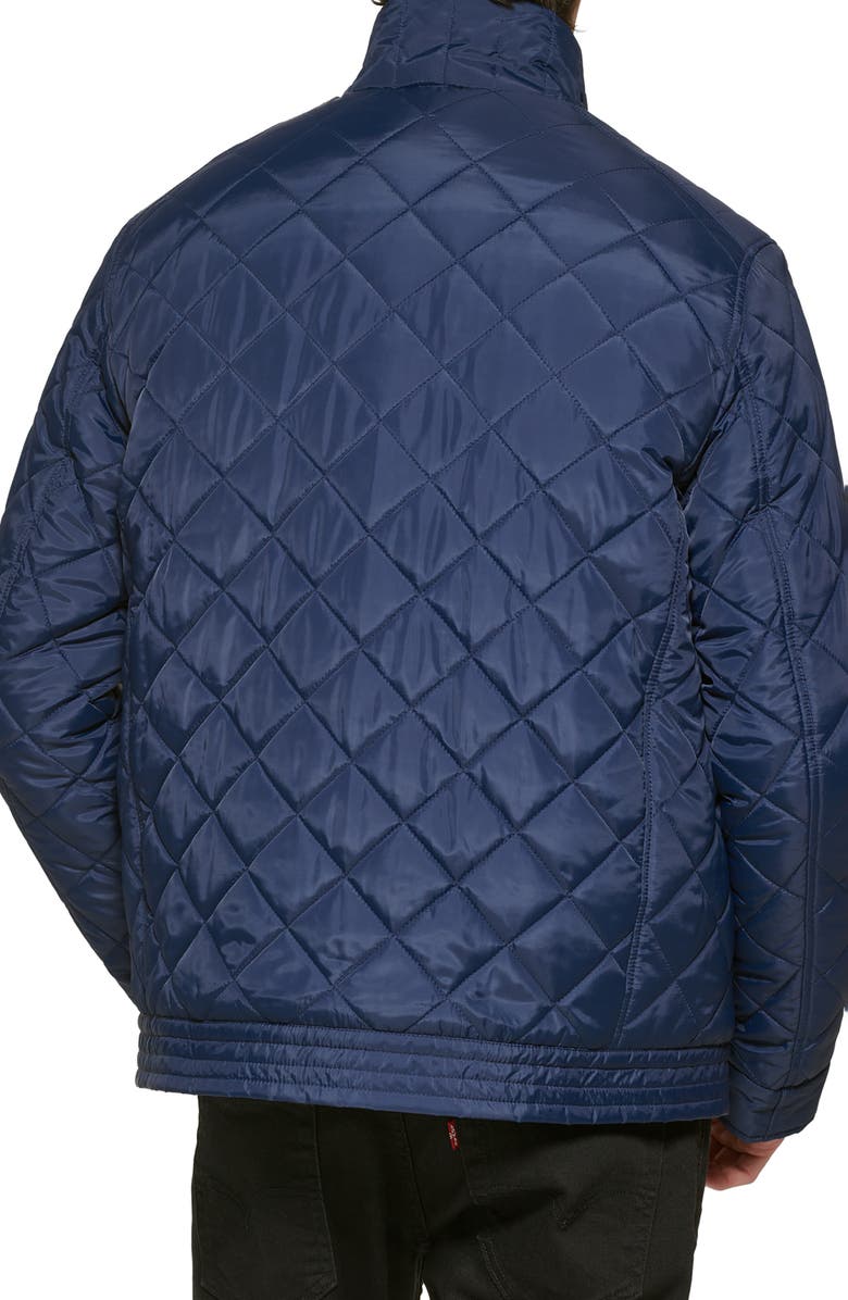 Cole Haan Signature Quilted Jacket, Alternate, color, Navy