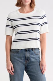 Vigoss Nautical Stripe Cotton Blend Sweater