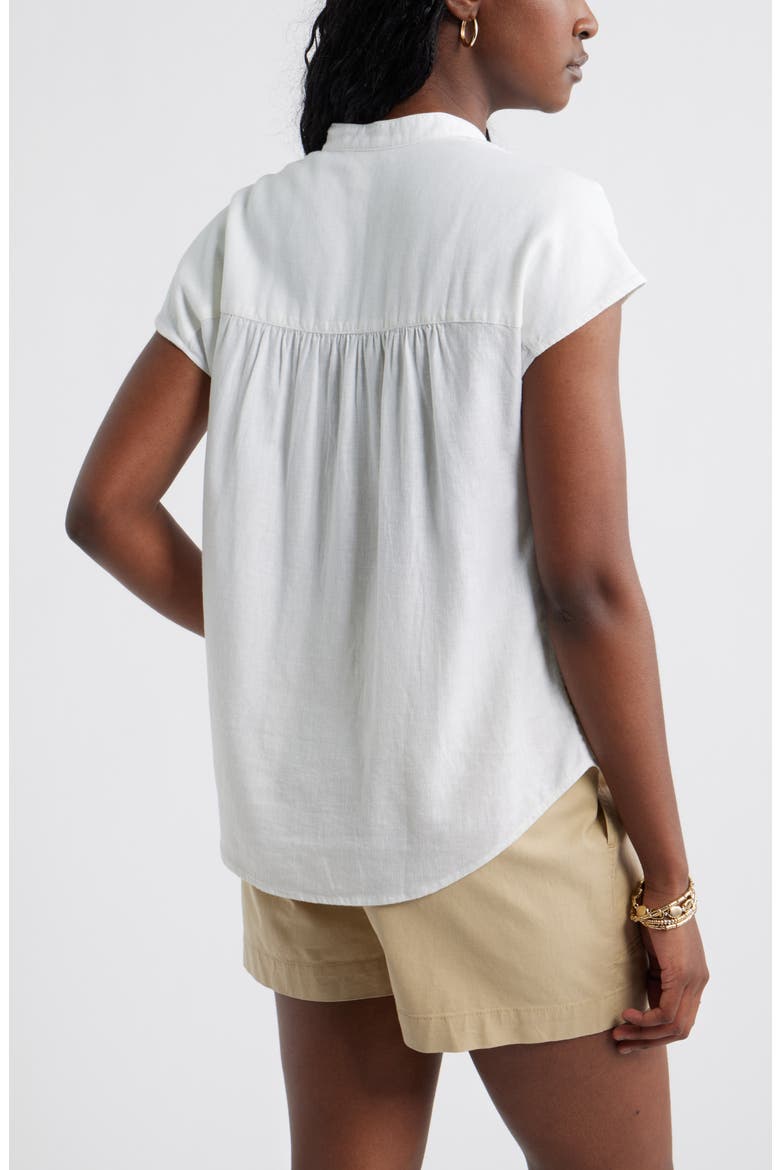 Linen Blend Shirt, Alternate, color, WHITE