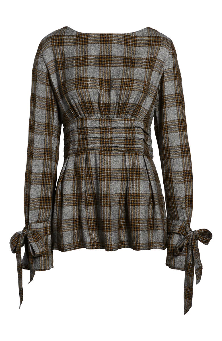 Treasure & Bond x Something Navy Tie Sleeve Top, Alternate, color, 