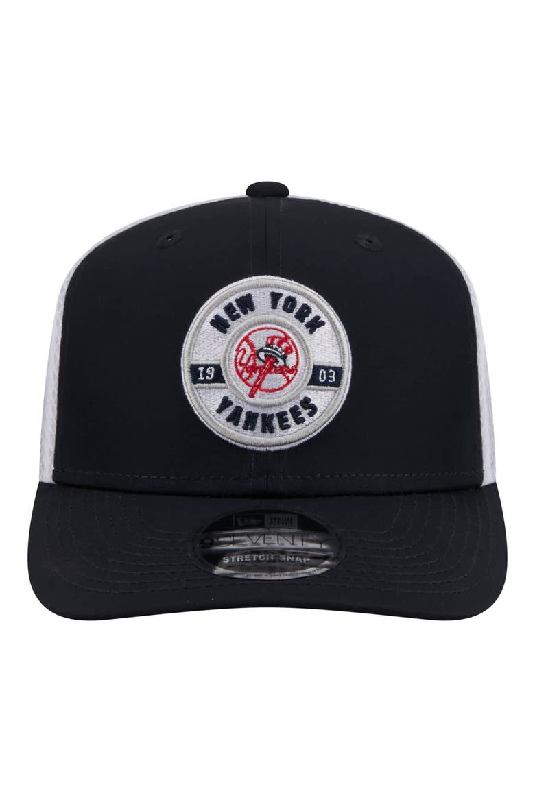 Men's New Era  Navy New York Yankees Active 9SEVENTY Adjustable Trucker Hat, Alternate, color, Navy