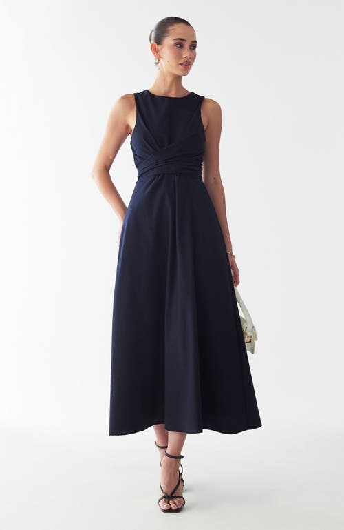 Willa Revival Midi Dress In Blue