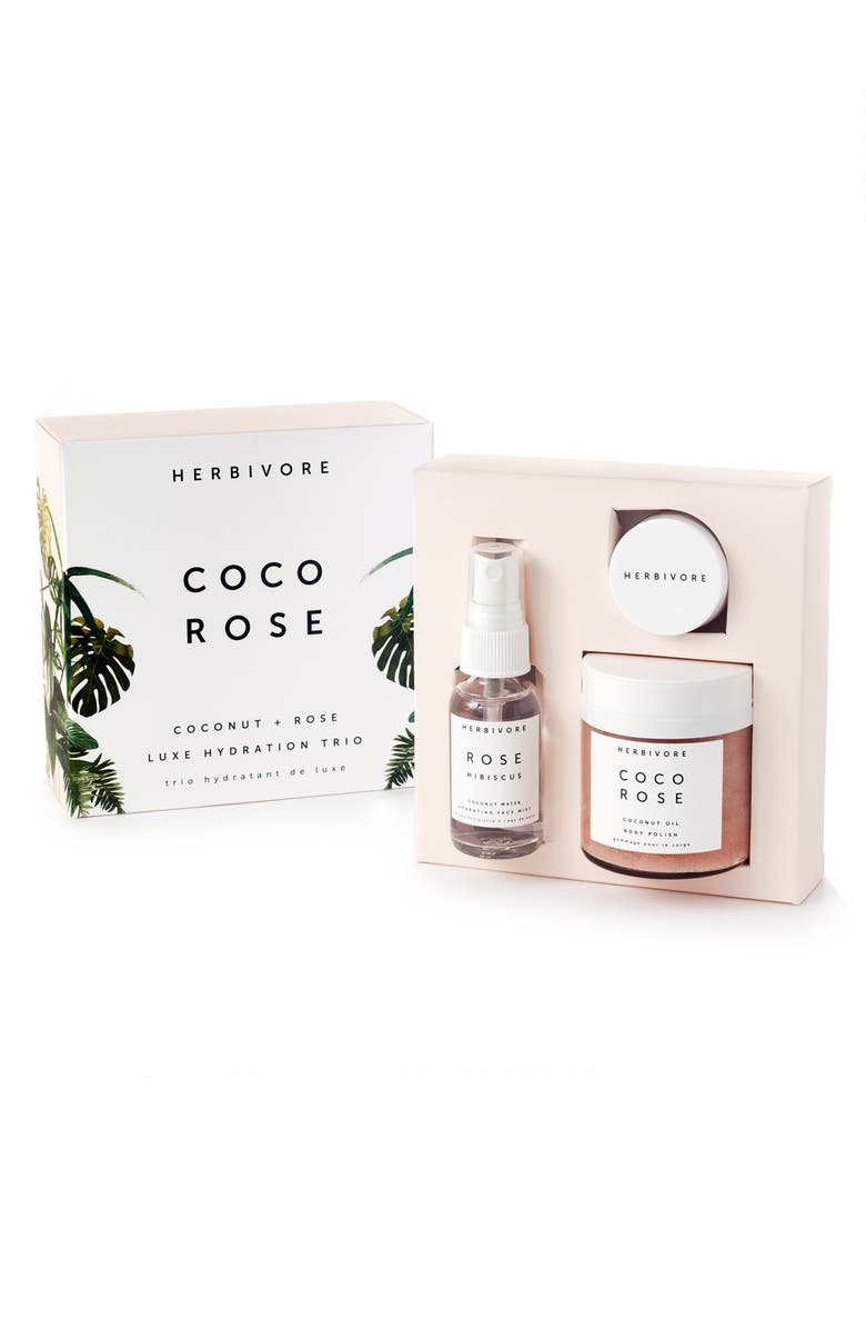 Herbivore Botanicals Coco Rose Luxe Hydration Trio, Alternate, color,