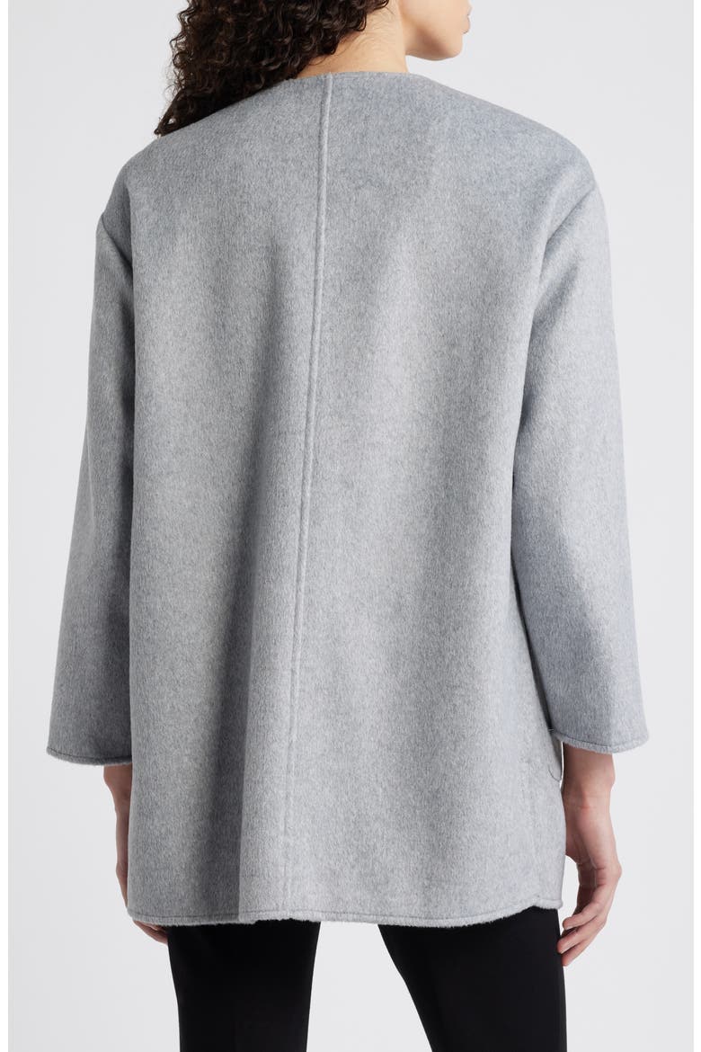 Snap Felt Coat, Alternate, color, LIGHT HEATHER GREY