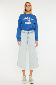 KanCan Arnie High Rise Cropped Gaucho Pants