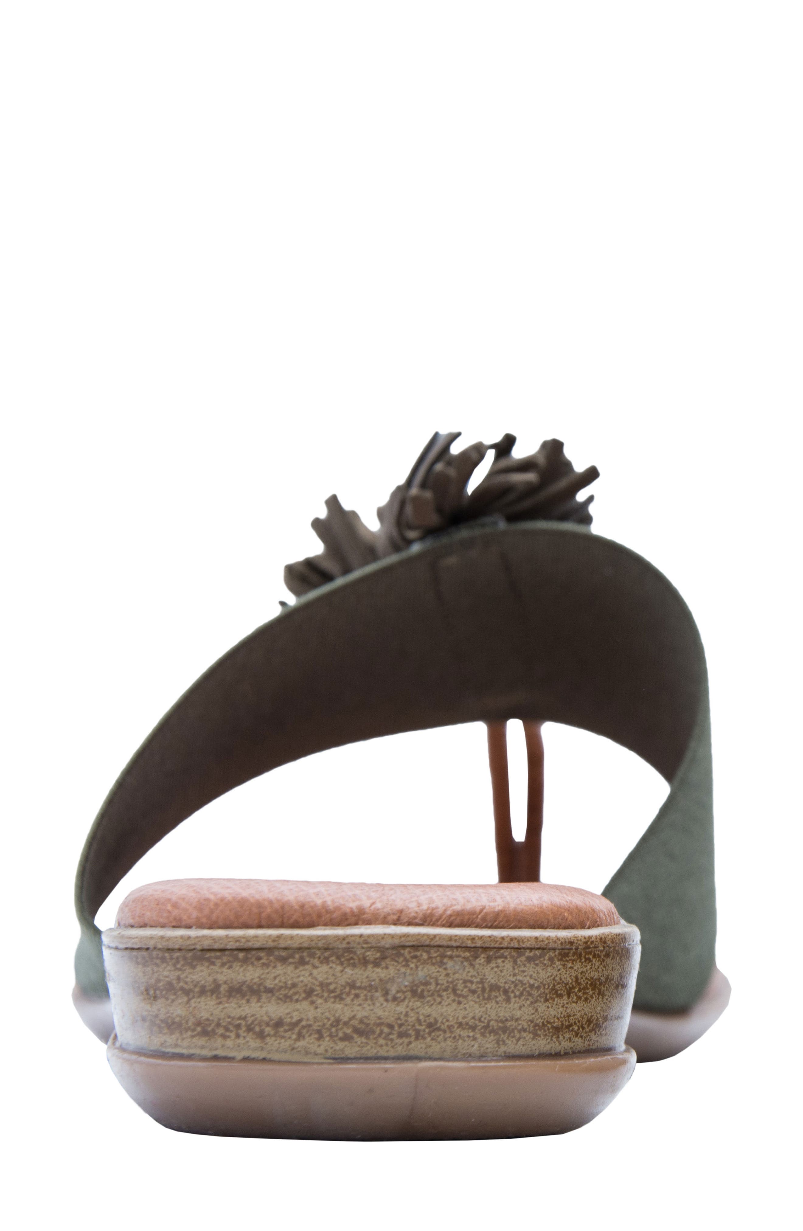 André Assous Novalee Sandal, Alternate, color, Forest Green Fabric