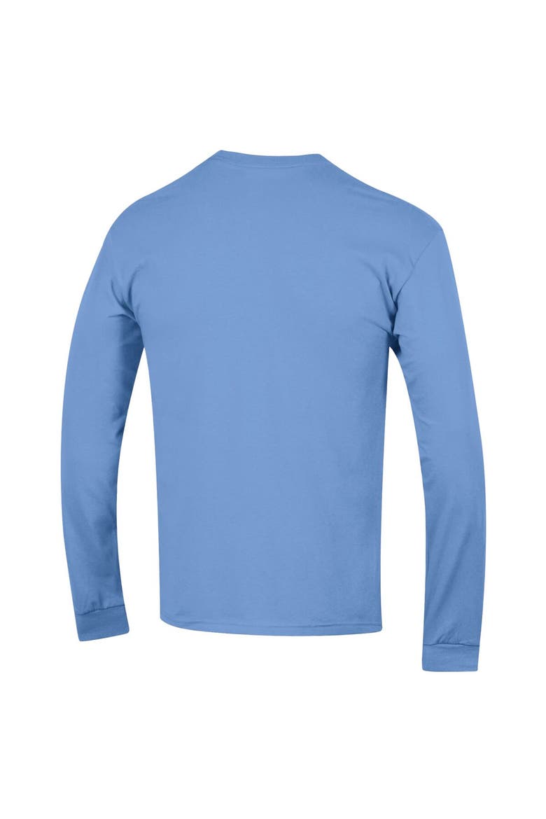 Men's Champion  Carolina Blue North Carolina Tar Heels Arch Over Logo 2-Hit Long Sleeve T-Shirt, Alternate, color, Light Blue