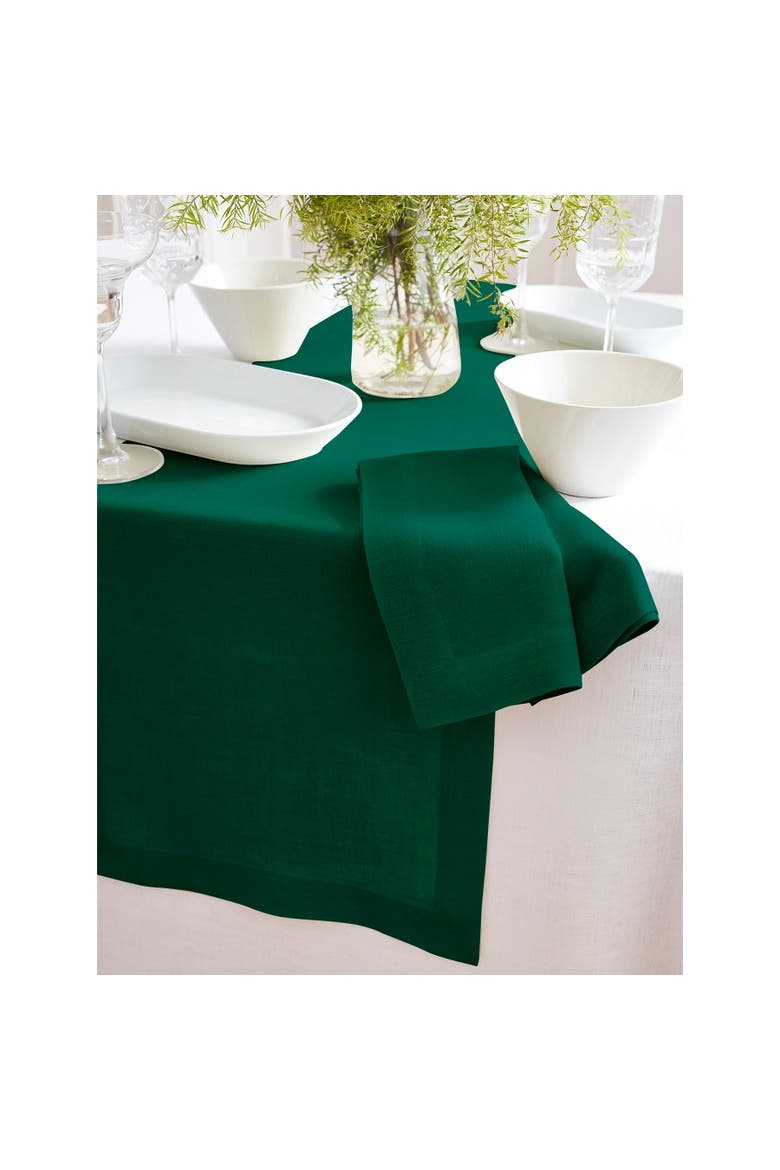Linen Table Runner - Sonoma, Alternate, color, Green