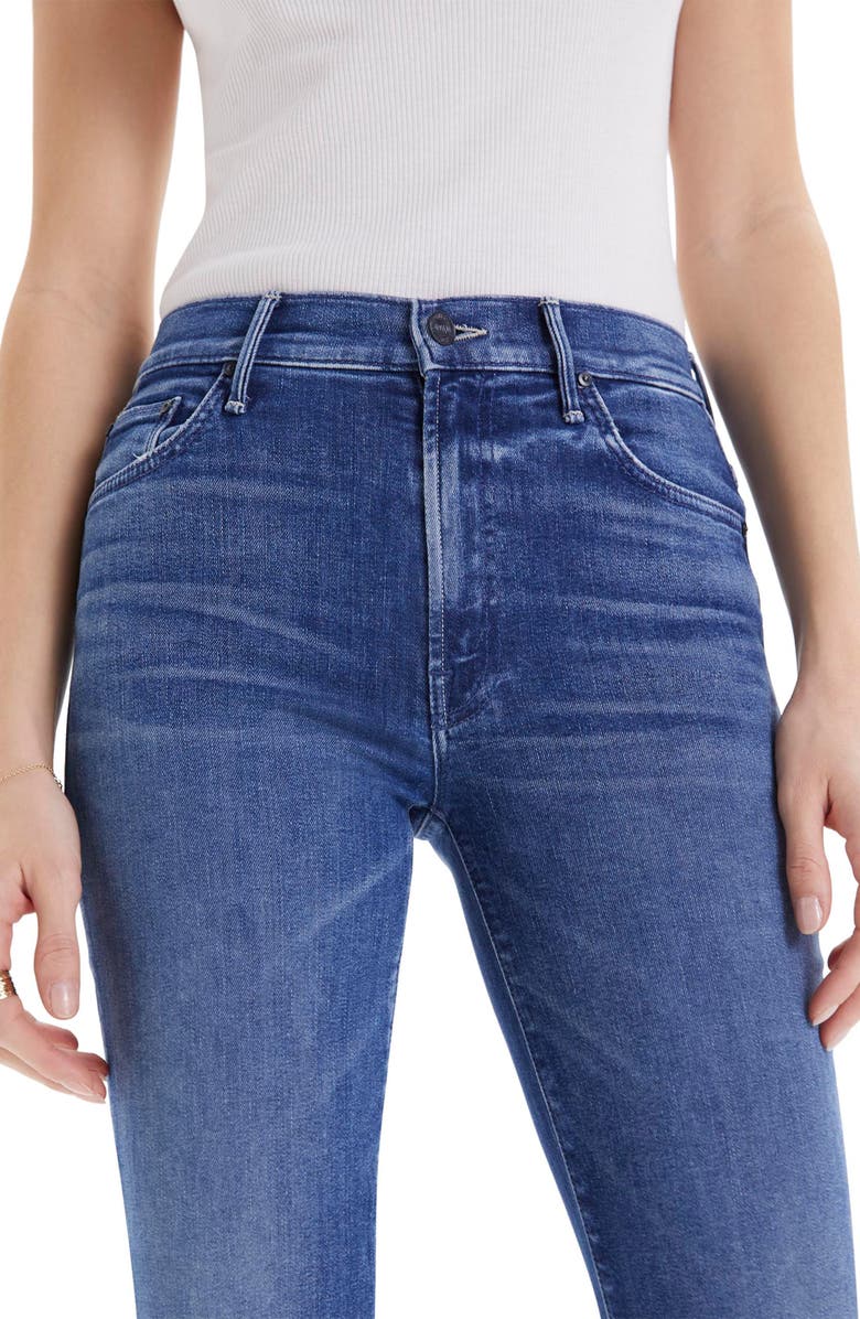 MOTHER The Insider Step Hem Crop Bootcut Jeans, Alternate, color, Wish On A Star