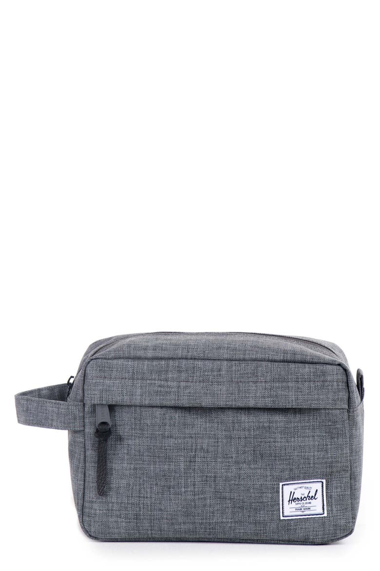 'Chapter' Travel Kit, Main, color, CHARCOAL CROSSHATCH