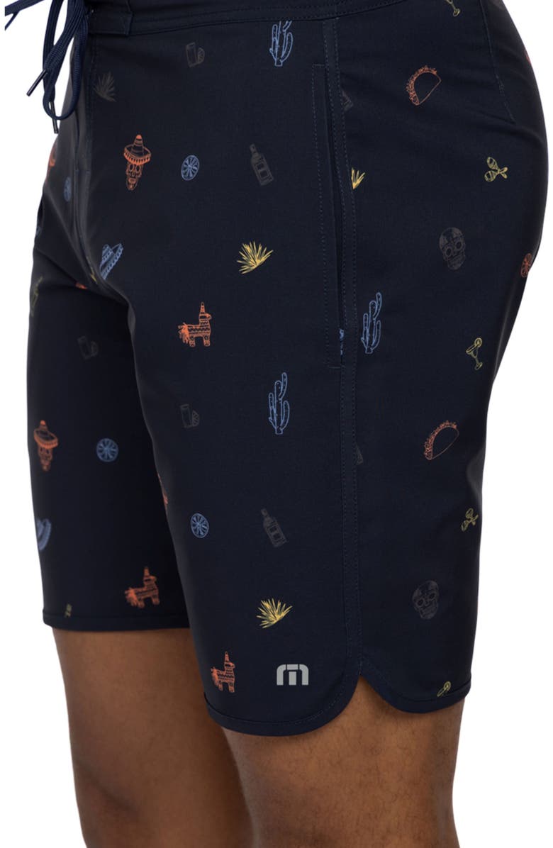 TravisMathew Sunset Mojito Board Shorts, Alternate, color, Dress Blues