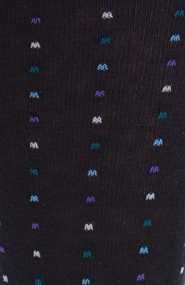 Nordstrom Mini Dot Cotton Blend Dress Socks, Alternate, color, Navy