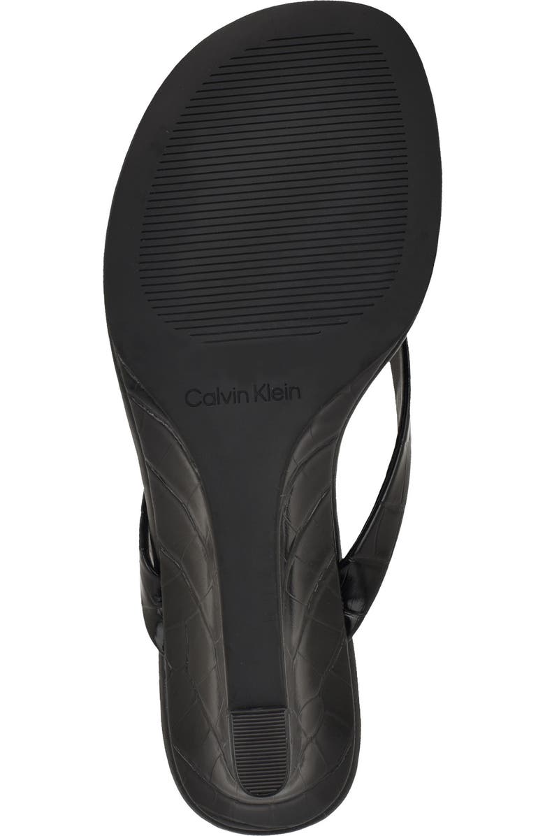 Calvin Klein Maggy Wedge Slide Sandal, Alternate, color, Black