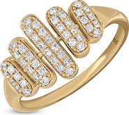 Bony Levy Cleo Florentine Statement Pavé Diamond Ring