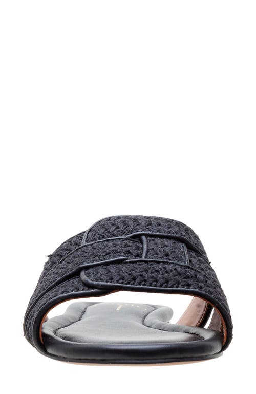 Linea Paolo Legacy Slide Sandal In Black