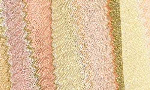 Steve Madden Chevron Shimmer Duster In Ivory Multi