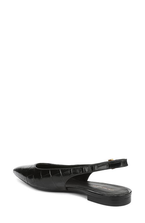 Veronica Beard Shina Slingback Pointed Toe Flat In Black