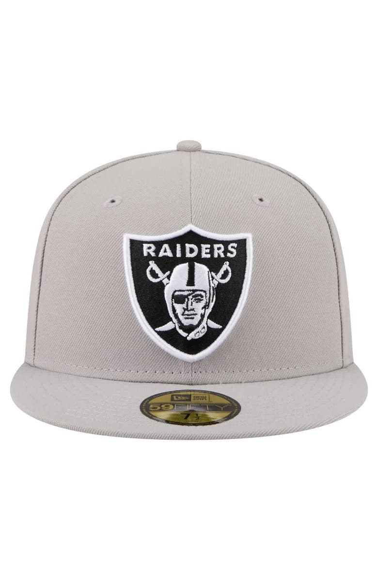 New Era Men's New Era Gray Las Vegas Raiders 59FIFTY Fitted Hat, Alternate, color, Gray