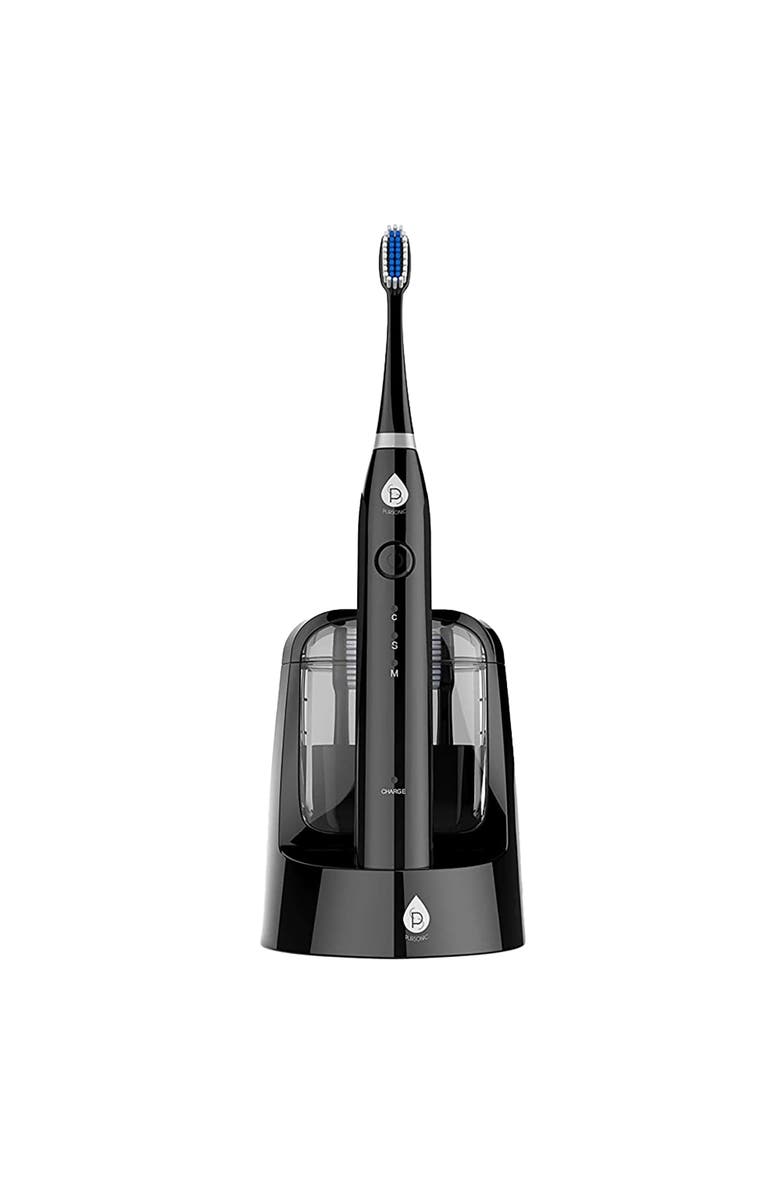 PURSONIC Sonic Smart Series Rechargeable Toothbrush with UV Sanitizing Function, Main, color, Black