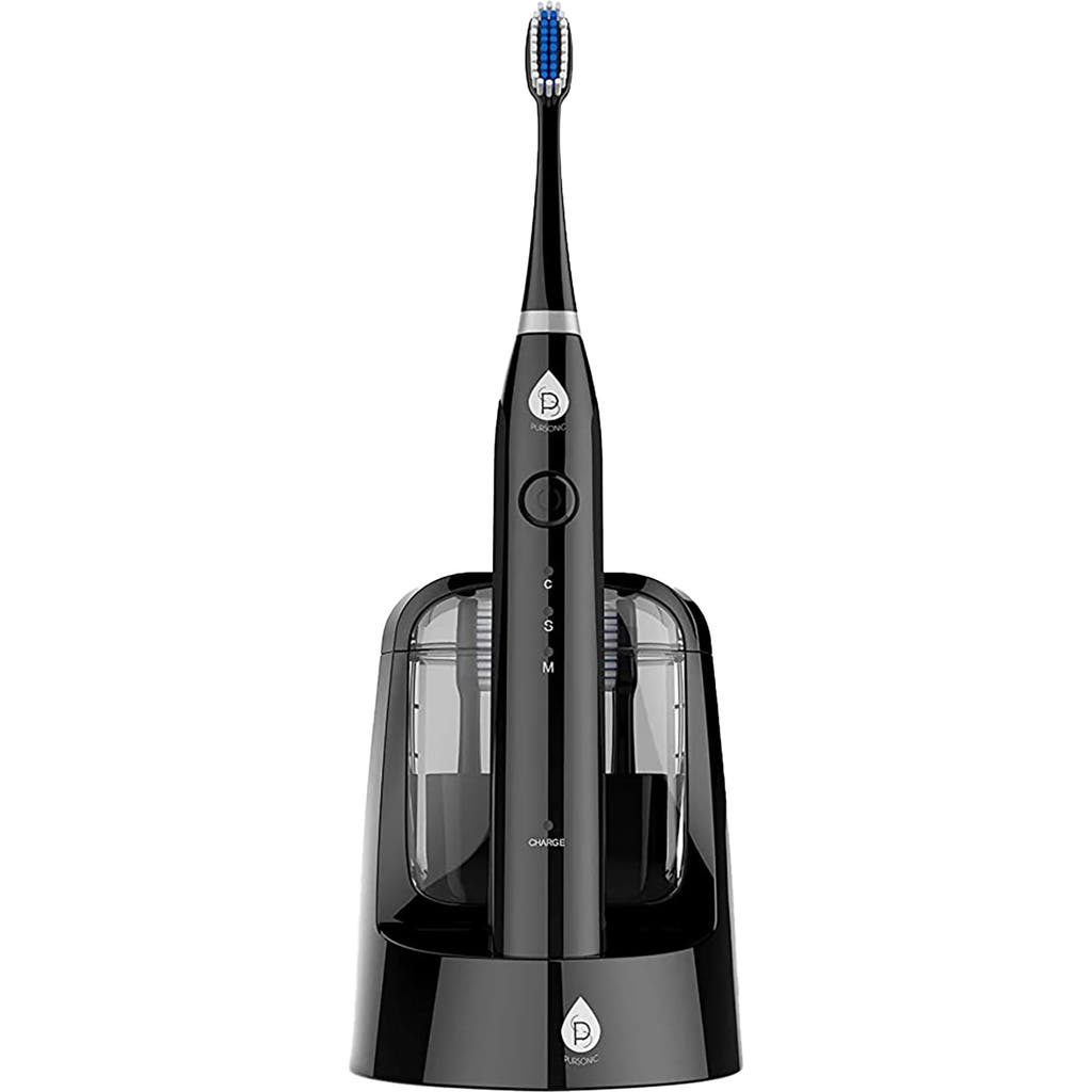 Pursonic Electric Smart Series Rechargeable Toothbrush With Uv Sanitizing Function In Black