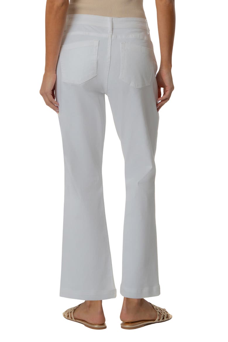 Kelsey Fab Ab High Waist Ankle Flare Jeans, Alternate, color, WHITE
