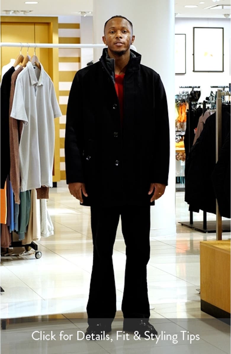 Wool Blend Twill Car Coat, sales video thumbnail