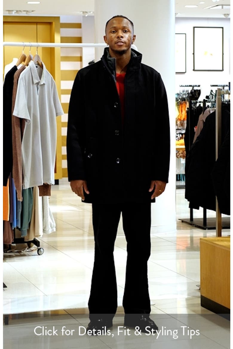 Wool Blend Twill Car Coat video