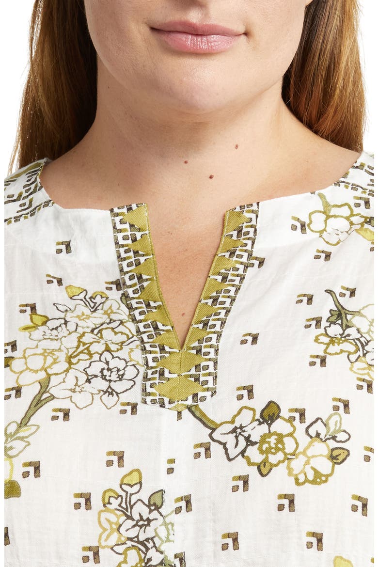 Dolman Popover Top, Alternate, color, GEO FLORAL PRINT