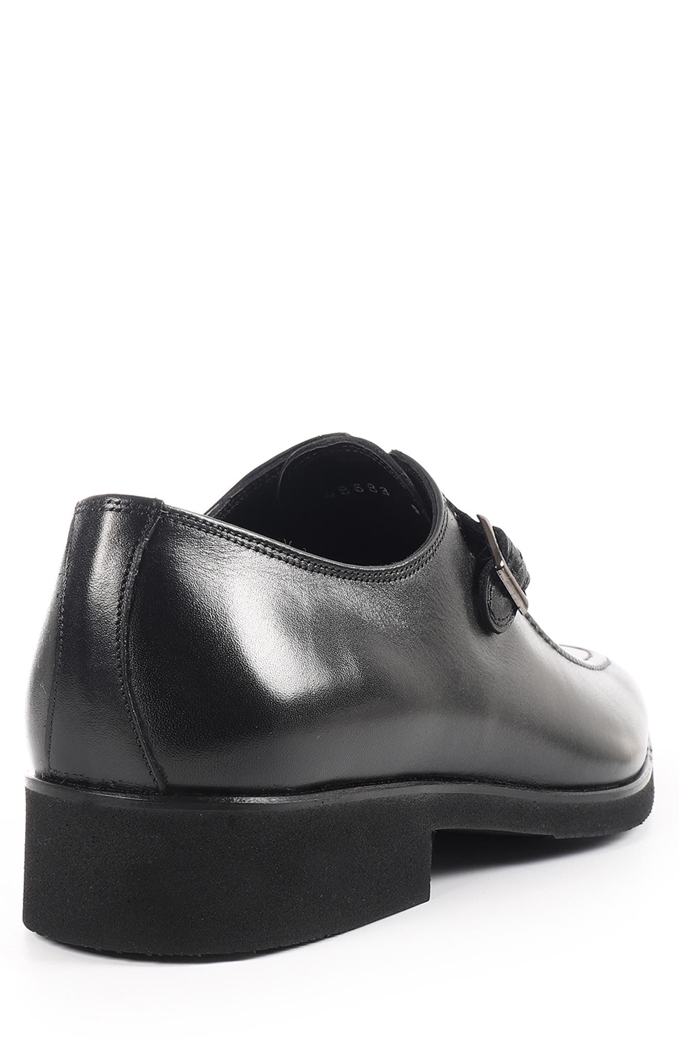 VELLAPAIS Wilton Monk Shoe, Alternate, color, Black