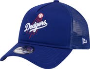New Era Men's New Era Royal Los Angeles Dodgers 9FORTY A-Frame Trucker Adjustable Hat