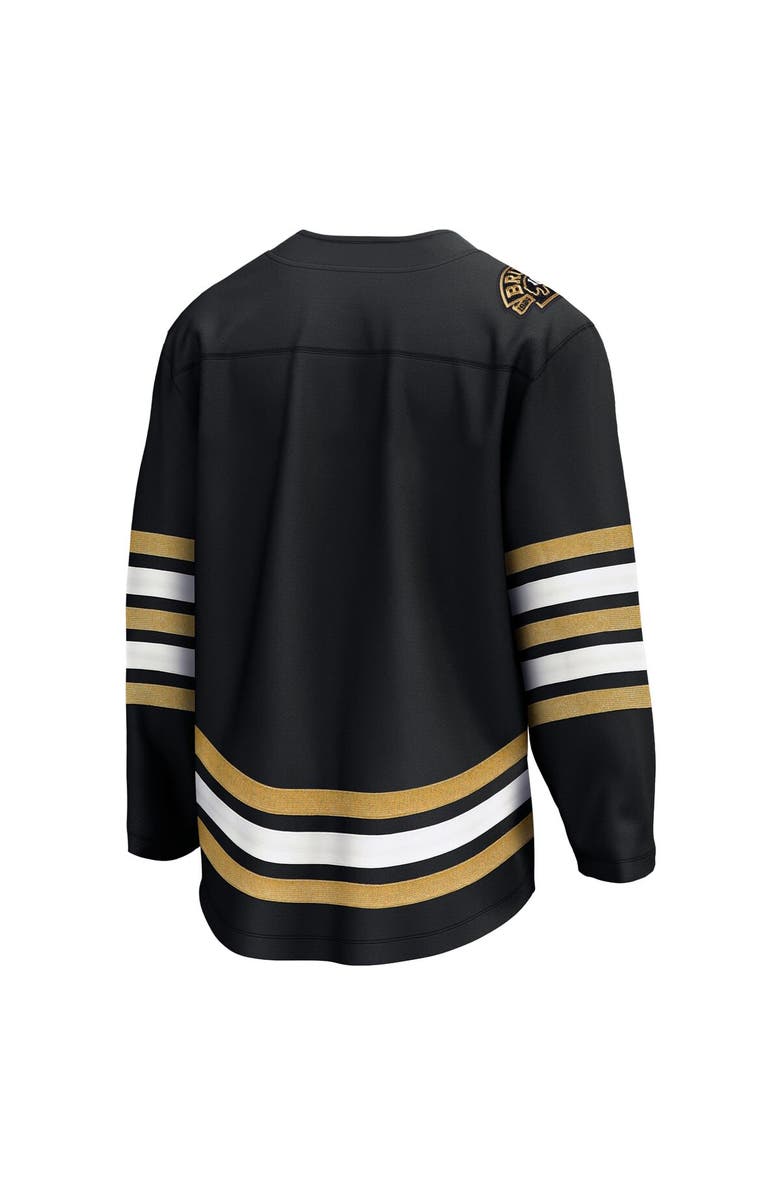 FANATICS Men's Fanatics Branded  Black Boston Bruins 100th Anniversary Premier Breakaway Jersey, Alternate, color, 