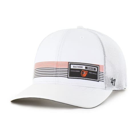 Men's '47  White Baltimore Orioles Rangefinder brrr Trucker Adjustable Hat