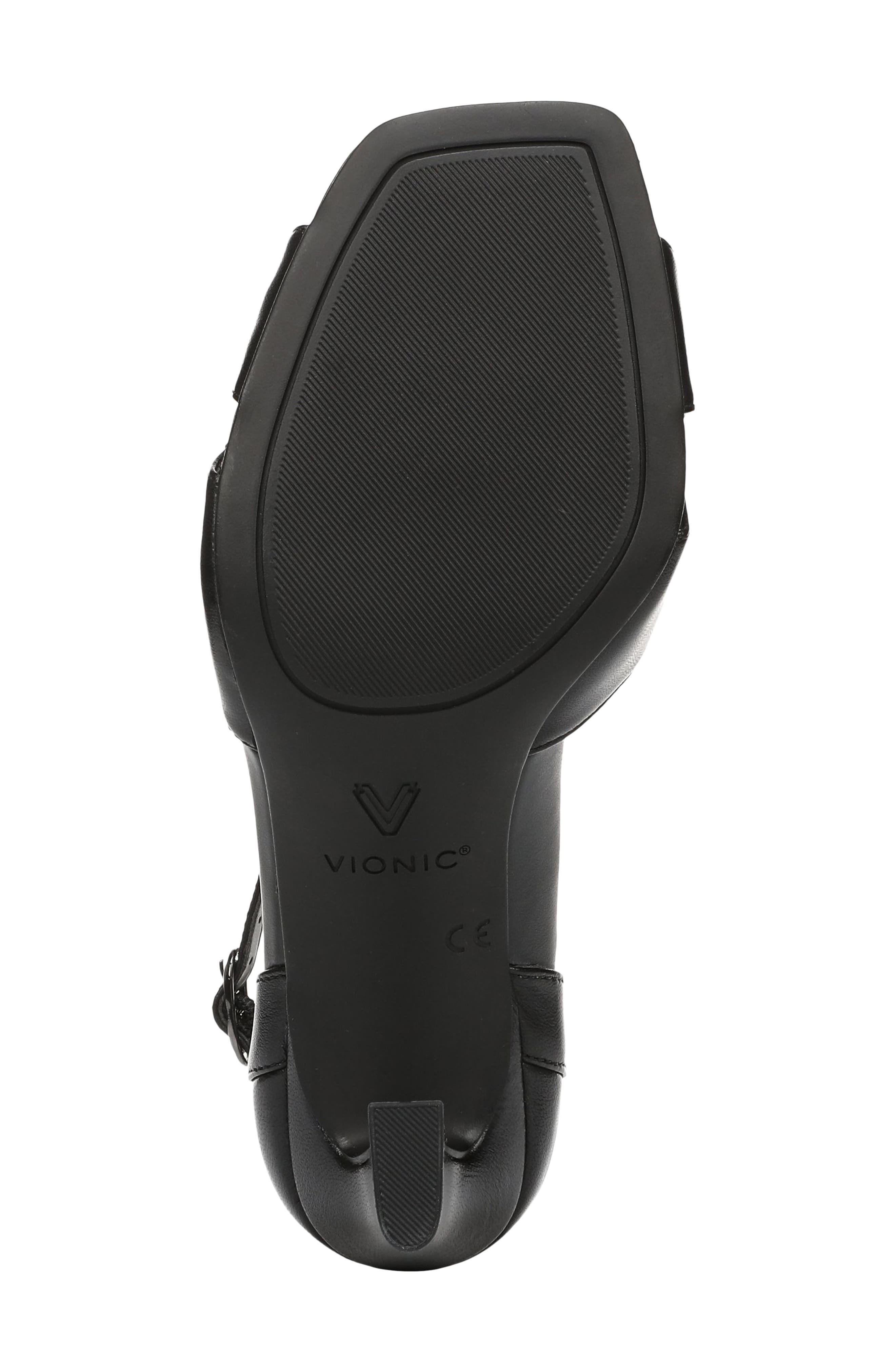 Vionic Charmaine Sandal, Alternate, color, Black Leather