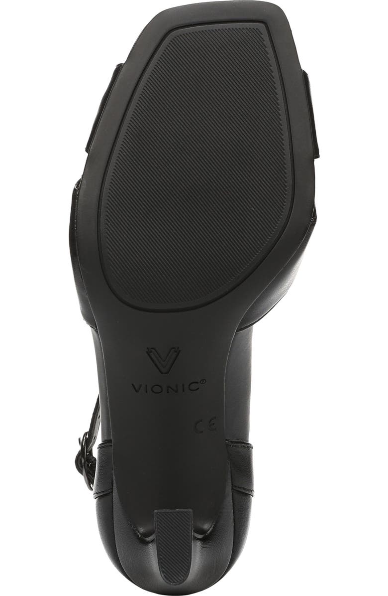 Vionic Charmaine Sandal, Alternate, color, Black Leather