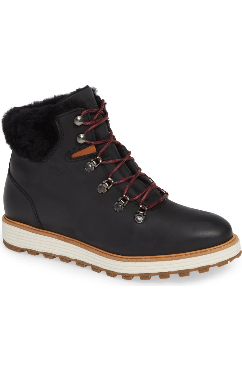 Samuel Hubbard Alpine Water Resistant Genuine Shearling Lined Boot, Main, color,