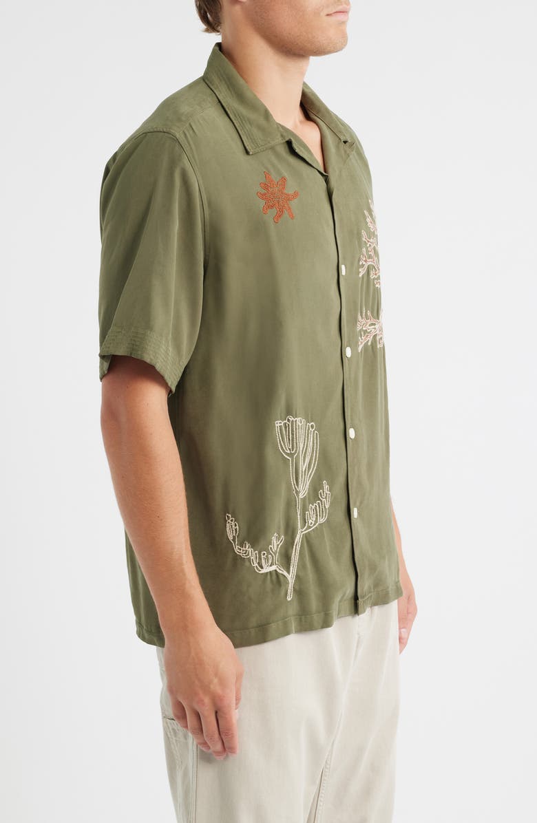 NN07 Julio 5027 Embroidered Camp Shirt, Alternate, color, Capers