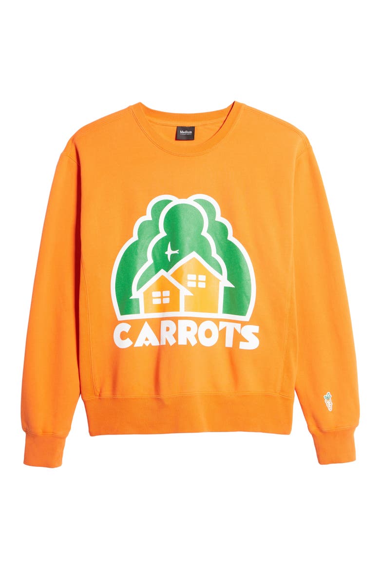 Home Graphic Crewneck Sweatshirt, Alternate, color, ORANGE