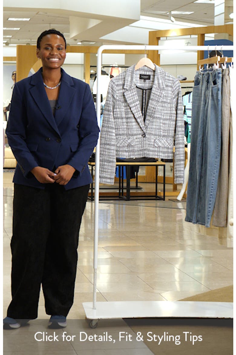 Plaid Crop Blazer video