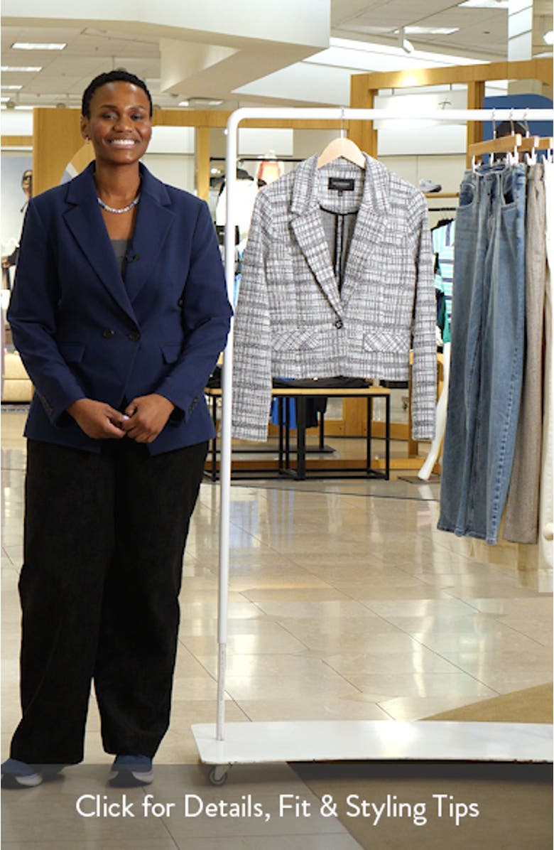 Plaid Crop Blazer, sales video thumbnail