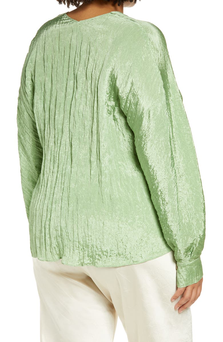 Vince Double V-Neck Blouse, Alternate, color, 