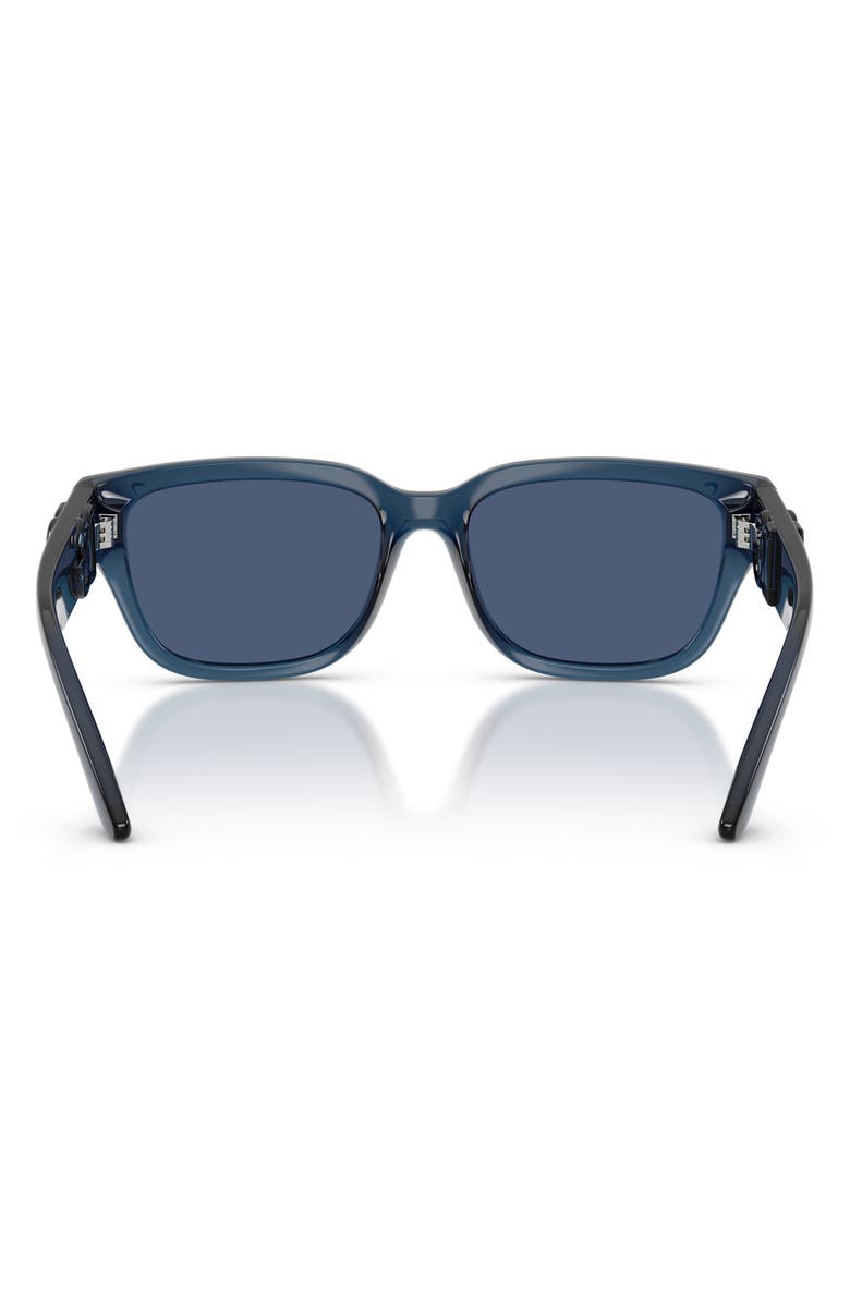 Dolce&Gabbana Kids' 50mm Rectangular Sunglasses, Alternate, color, Transparent Blue / Dark Blue