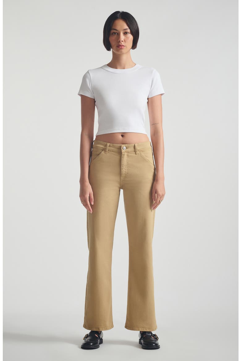 Crop Rib T-Shirt, Alternate, color, WHITE