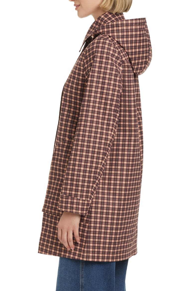 Water Resistant Coat with Removable Hood, Alternate, color, MINI AUTUMN PLAID