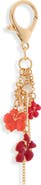 Leith Hibiscus Flower Beaded Bag Charm