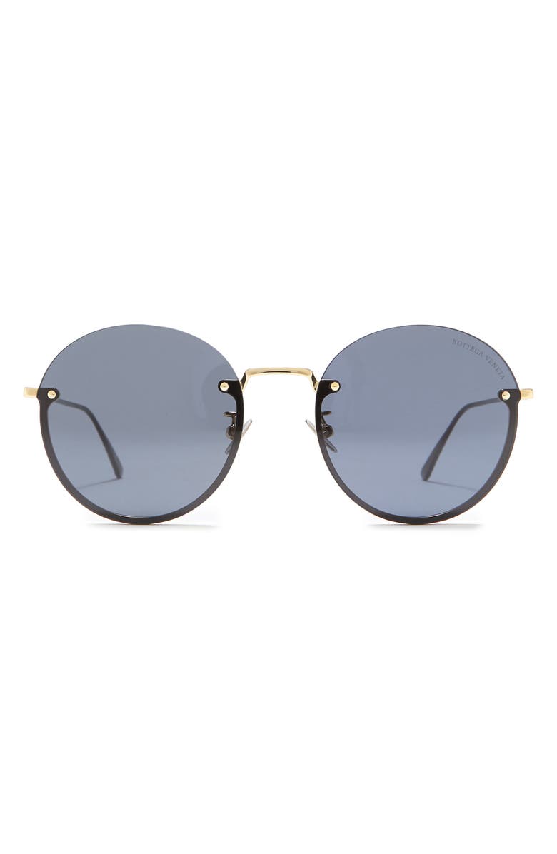 Bottega Veneta 57mm Round Sunglasses, Main, color,