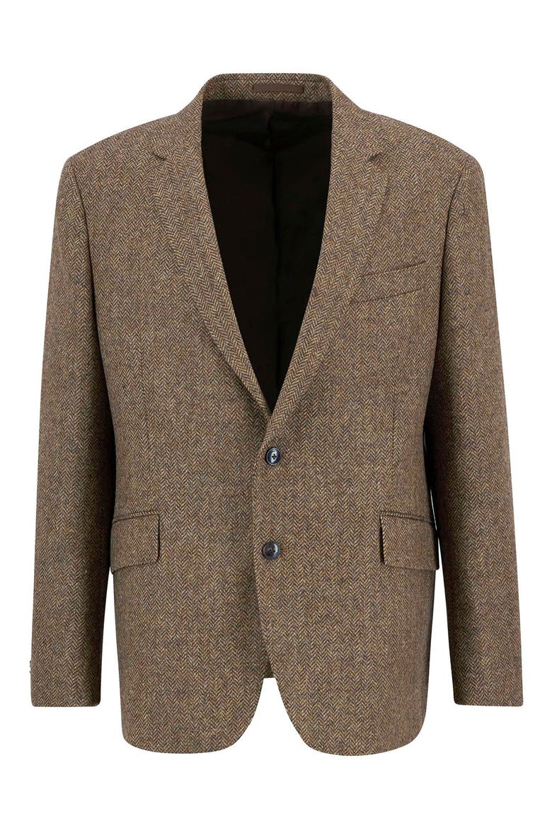 Firth Moons Wool Herringbone Sport Coat, Alternate, color, BROWN