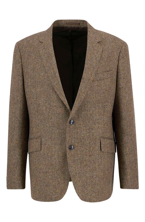 Barbour Firth Moons Wool Herringbone Sport Coat In Brown