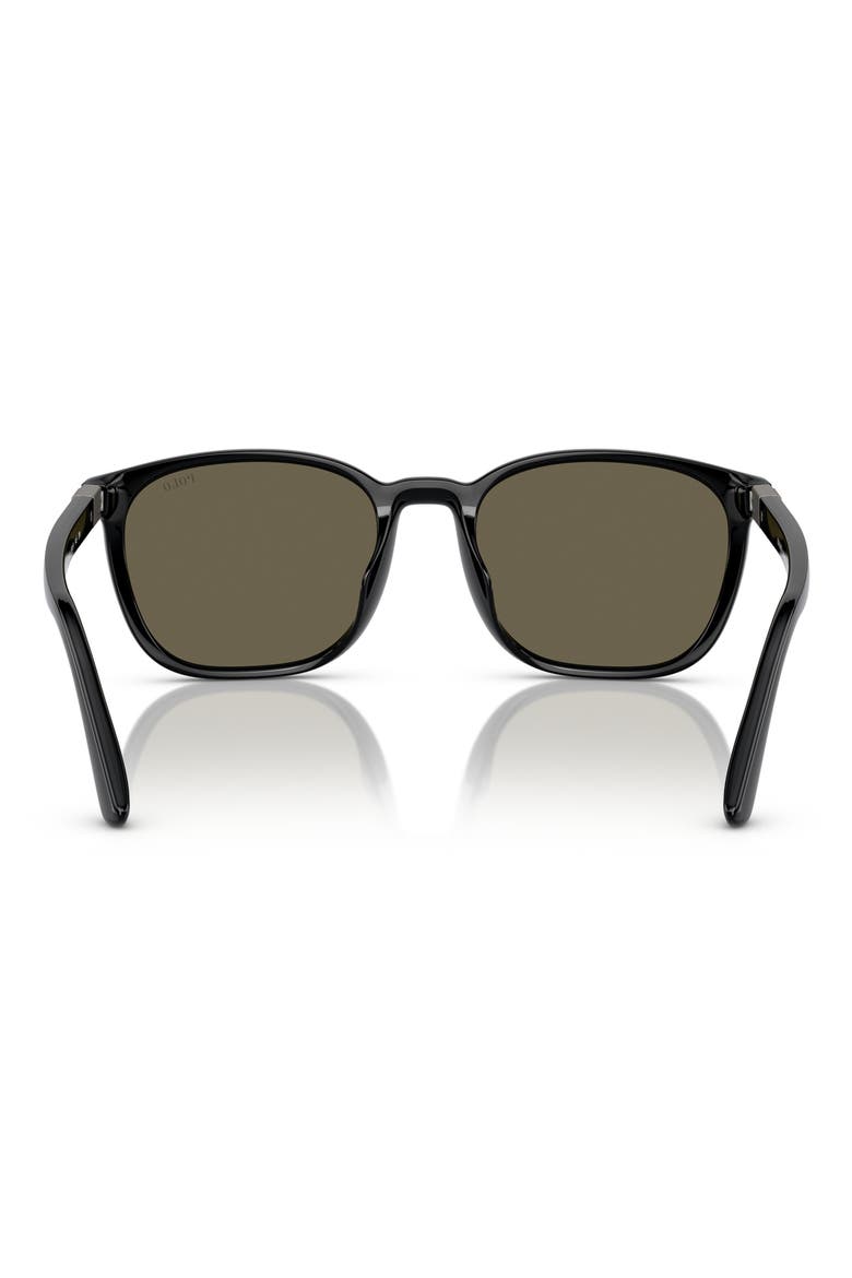 PH4208U 55mm Square Sunglasses, Alternate, color, SHINY BLACK / BROWN